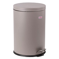 Ведро-контейнер для мусора (урна) с педалью LAIMA Classic, 20 л, серое, матовое, металл, со съемным внутренним ведром в Сергиевом Посаде