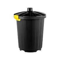 Мусорный бак с крышкой на колесах 105 л темно-серый 105 темно-серый в Сергиевом Посаде Мусорный бак с крышкой на колесах 105 л темно-серый 105 темно-серый в Сергиевом Посаде