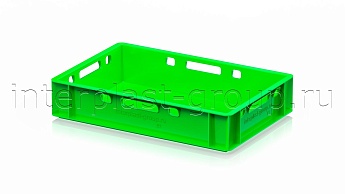 Ящик для мяса и колбасных изделий Е-1 светло-зеленый в Сергиевом Посаде Ящик для мяса и колбасных изделий Е-1 светло-зеленый в Сергиевом Посаде