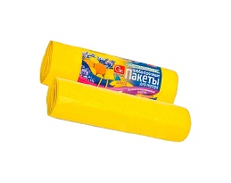 Мешки для мусора 35 л, ароматизированные, Лимон, желтые, в рулоне 10 шт., ПНД, 12 мкм, 560х530 мм, GRIFON Aroma, 101-080 Li в Сергиевом Посаде