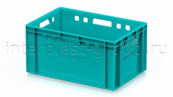 Ящик для мяса и колбасных изделий Е-3 бирюзовый в Сергиевом Посаде Ящик для мяса и колбасных изделий Е-3 бирюзовый в Сергиевом Посаде