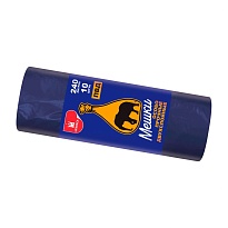 Мешки для мусора 240 л, синие, рулон 10 шт., ПВД 36 мкм, 1350х900 мм, Уфа Пак, МВ1854 (МВ 240-10с) в Сергиевом Посаде