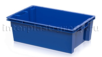 Ящик универсальный для овощей, фруктов и хлеба сплошной синий в Сергиевом Посаде Ящик универсальный для овощей, фруктов и хлеба сплошной синий в Сергиевом Посаде