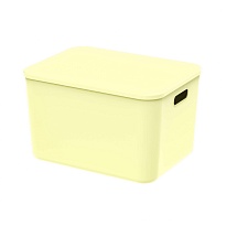 Ящик пластиковый вкладываемый светло-желтый 410х305х245 мм в Сергиевом Посаде