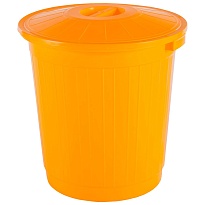 Мусорный бак с крышкой 50 л желтый 50 желтый в Сергиевом Посаде