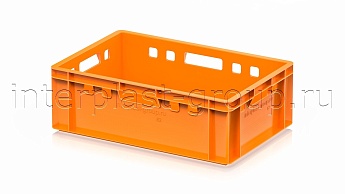 Ящик для мяса и колбасных изделий Е-2 оранжевый в Сергиевом Посаде Ящик для мяса и колбасных изделий Е-2 оранжевый в Сергиевом Посаде