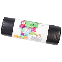 Мешки для мусора 220 л, черные, в рулоне 10 шт., ПВД, 29 мкм, 1100х830 мм, Концепция Быта ЭкоДом, 604924 в Сергиевом Посаде Мешки для мусора 220 л, черные, в рулоне 10 шт., ПВД, 29 мкм, 1100х830 мм, Концепция Быта ЭкоДом, 604924 в Сергиевом Посаде
