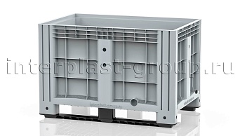 Контейнер iBox сплошной на полозьях с пробкой 1 дюйм серый в Сергиевом Посаде Контейнер iBox сплошной на полозьях с пробкой 1 дюйм серый в Сергиевом Посаде