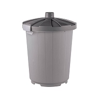 Мусорный бак с крышкой 105 л серый 105 серый в Сергиевом Посаде Мусорный бак с крышкой 105 л серый 105 серый в Сергиевом Посаде