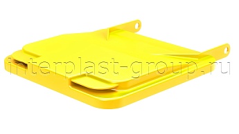 Комплект крышки для контейнера 120 л. желтая  желтый в Сергиевом Посаде