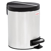 Ведро-контейнер для мусора (урна) с педалью LAIMA Modern, 5 л, матовое, нержавеющая сталь в Сергиевом Посаде